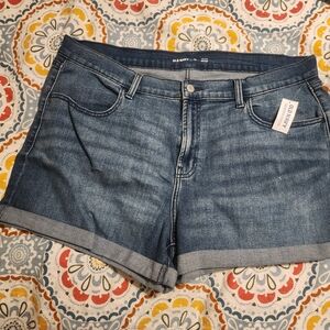 Old Navy Blue Jean Shorts with Cuffed Hem